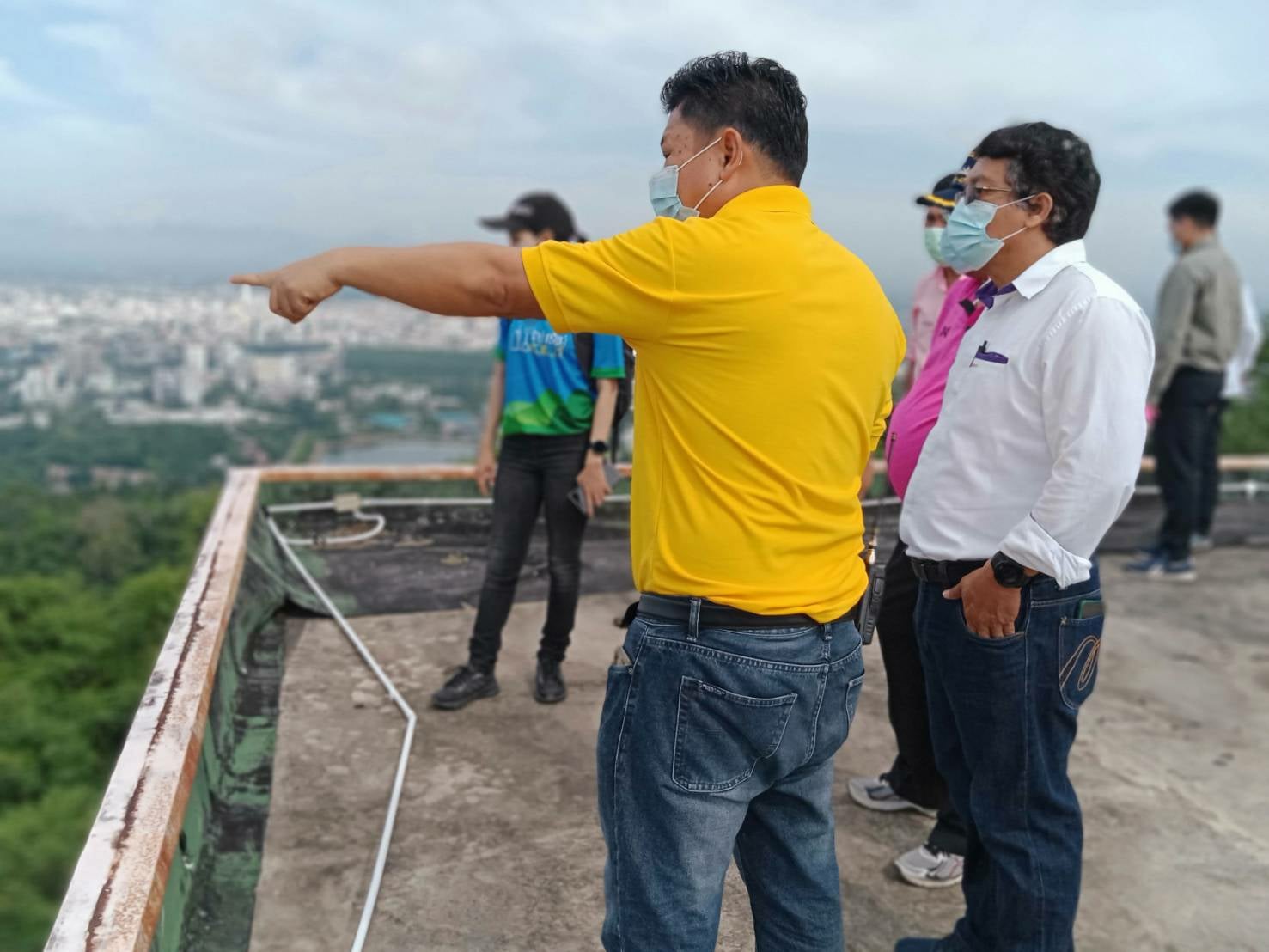 เทศบาลคอหงส์ ลงพื้นที่สำรวจและดูแนวทางในการจัดสร้างสกายวอล์ค (Sky Walk) เขาคอหงส์