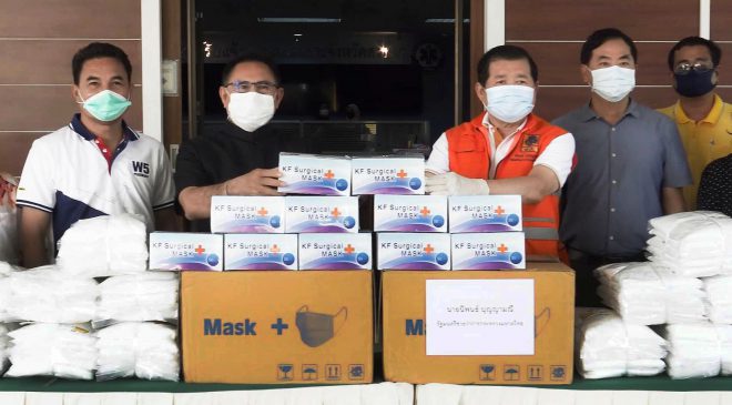นิพนธ์ ห่วงผู้ปฎิบัติหน้าที่มอบชุด PPE และหน้ากากอนามัย ให้หน่วยแพทย์ฉุกเฉิน 1669 อบจ.สงขลา