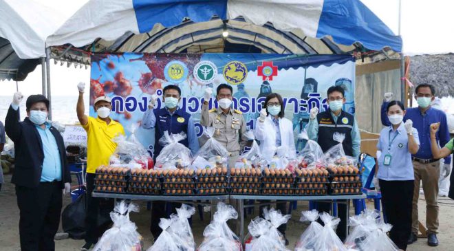 เทศบาลนครสงขลา มอบถุงยังชีพผู้ได้รับผลกระทบจากไวรัสโคโรนา