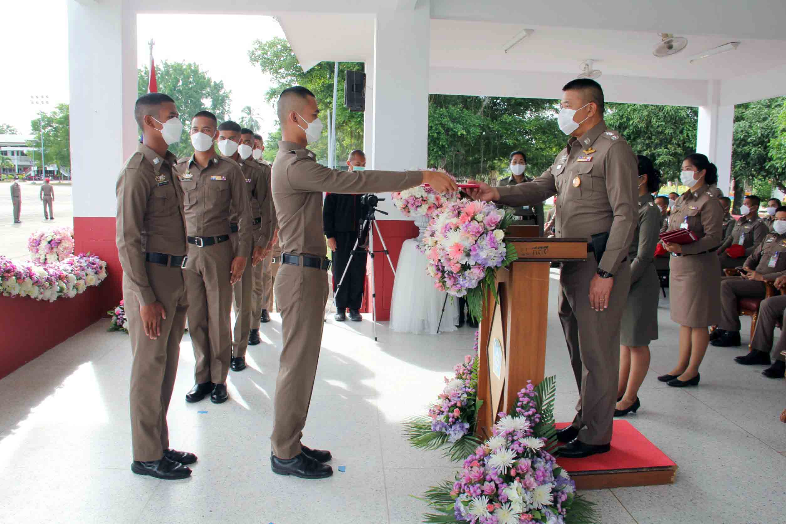 พิธีมอบประกาศนียบัตร และปิดการฝึกอบรม หลักสูตรนักเรียนนายสิบตำรวจประจำปีงบประมาณ พ.ศ.2563