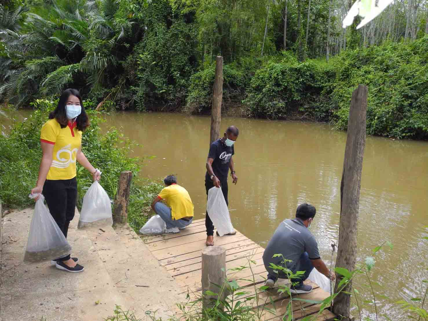 “เกษตร” มรภ.สงขลา จับมือชุมชนทุ่งลาน ปล่อยปลา-กุ้งก้ามกราม ถวายเป็นพระราชกุศลในหลวง ร.10
