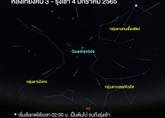 ชวนชม “ฝนดาวตกควอดรานติดส์” รับปีใหม่ หลังเที่ยงคืน 3 – รุ่งเช้า 4 มกราคม 2565