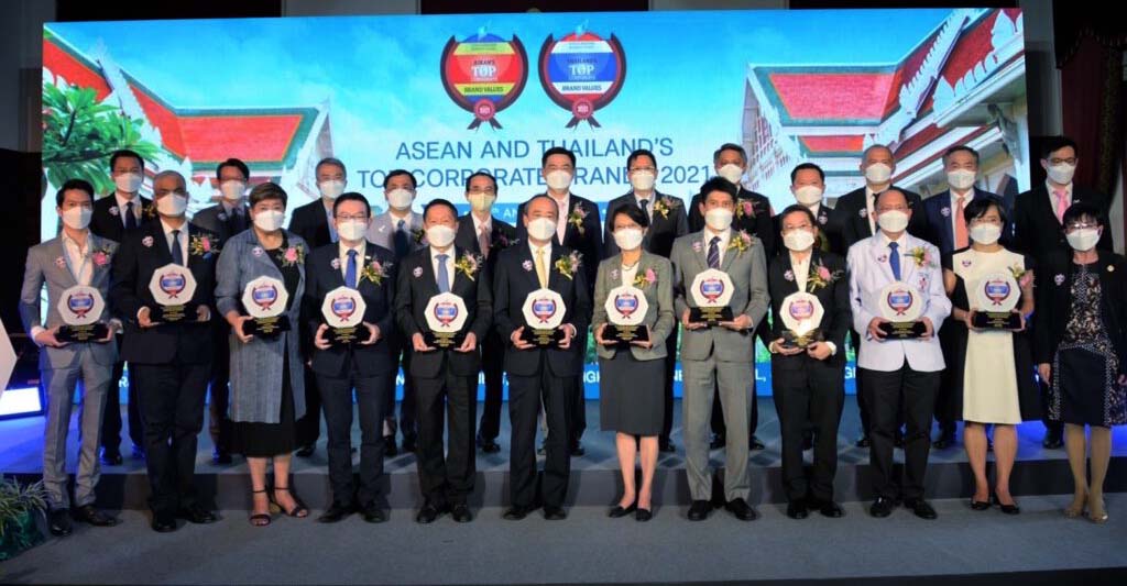 AOT รับมอบโล่รางวัลเกียรติยศ ASEAN’s Top Corporate Brand 2021