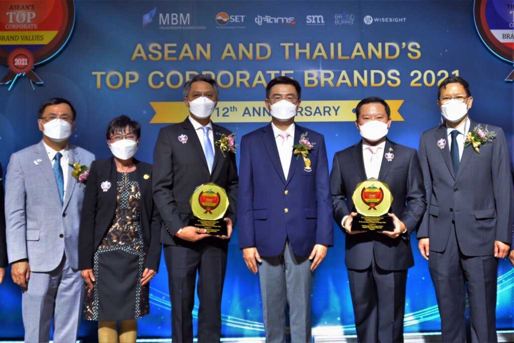 AOT รับมอบโล่รางวัลเกียรติยศ ASEAN’s Top Corporate Brand 2021