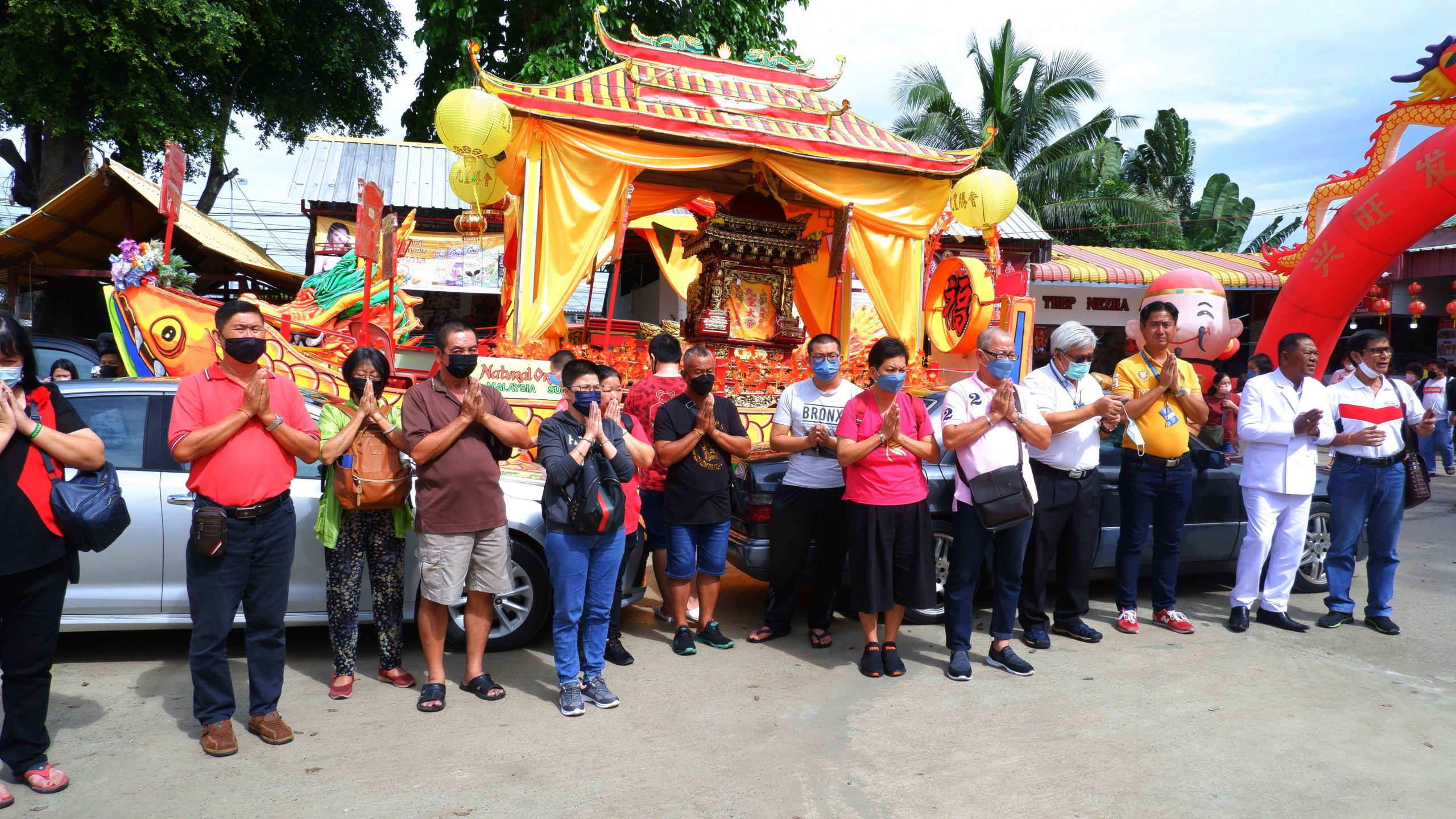 ศาลเจ้าเทพนาจาหาดใหญ่จัดพิธีพุทธาภิเษกเบิกเนตร ท้าวเวสสุวรรณ และปลุกเสกวัตถุมงคลรุ่น มังกรสวรรค์
