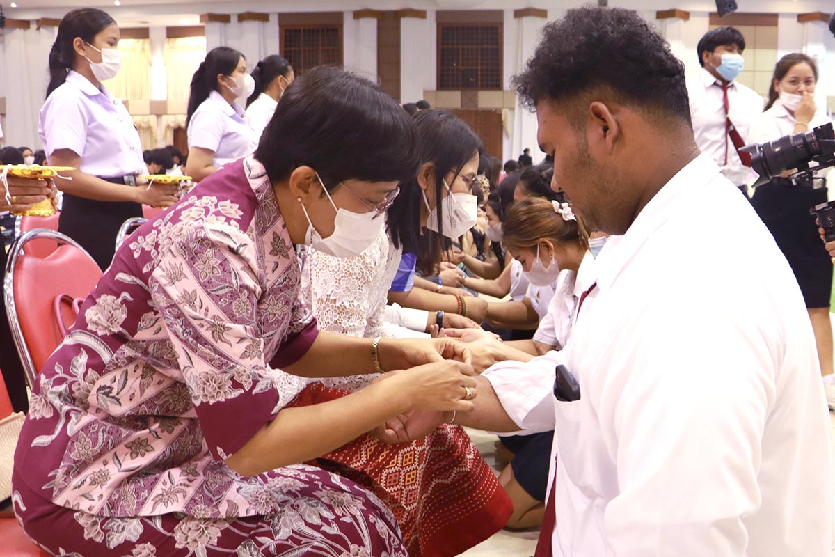 มรภ.สงขลา จัดงานสืบสานศิลป์บายศรีสู่ขวัญ ต้อนรับนักศึกษาใหม่